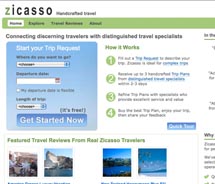 Zicasso website  // © 2010 zicasso.com