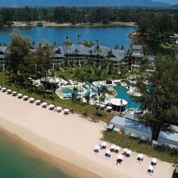 An aerial view of Outrigger Laguna Phuket Beach Resort in Thailand // © 2013 Outrigger Enterprises Group Sm
