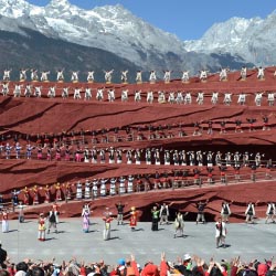 “Impression Lijiang” features more than 500 locals from 10 ethnic miniority groups. // © 2013 Mindy Poder