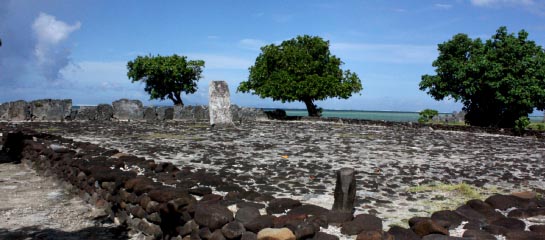 Raiatea’s temple, Taputapuatea, dates back to 1000 A.D. // © 2012 Mindy Poder F