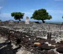 Raiatea’s temple, Taputapuatea, dates back to 1000 A.D. // © 2012 Mindy Poder