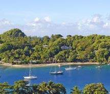 The beauty of Young Island attracts celebrities and foodies. // © 2012 Young Island Resort