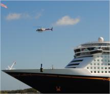 The inauguration of the Disney Dream // © 2010 Kenneth Shapiro