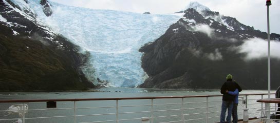 Glacier Alley can be seen from the deck. // © 2013 Ginger Dingus F