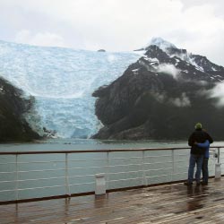 Glacier Alley can be seen from the deck. // © 2013 Ginger Dingus