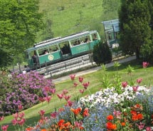 Drachenfels railway car at Drachenberg Castle stop // © 2011 Janice Mucalov
