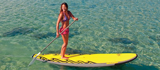 Stand-up paddleboarding lessons and itineraries are cropping up throughout Hawaii. // © 2012 Maui Sports Unlimited F