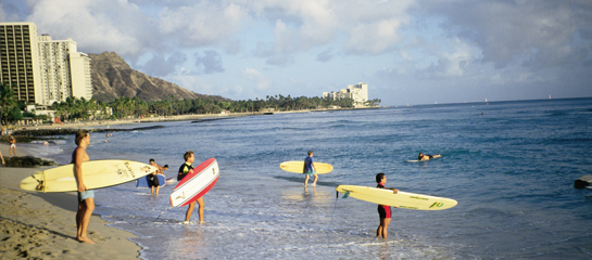 Waikiki Beach's shoreline is currently being replenished. // (c) 2012 Joe Solem F