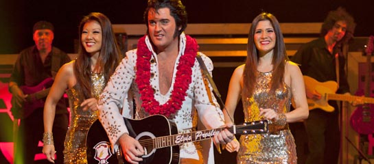 Elvis impersonators perform on Oahu. // © 2012 Legends in Concert Waikiki F