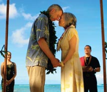 Vow renewals on the island of Oahu can be fun for the whole family. // © 2012 Outrigger Hotels and Resorts