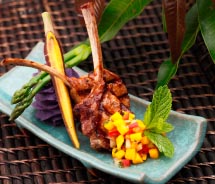 Coconut curry lamb chops from Fairmont Kea Lani’s Ko Restaurant // © 2012  Fairmont Kea Lani