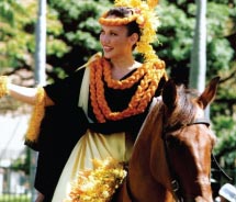 The Aloha Festival features horses decked out in flowers from each Hawaiian island. // © 2013 Hawaii Tourism Authority