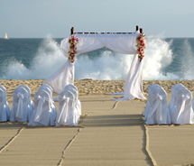 Sunset beach weddings are free at Pueblo Bonito. // © 2012 Pueblo Bonito Oceanfront Resorts and Spas