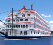 A rendering of the new Queen of the Mississippi // © 2012 American Cruise Lines