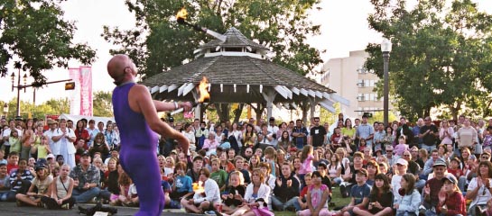 The Edmonton International Fringe Theatre Festival features a wide range of acts. // © 2012 Edmonton Economic Development Corporation F