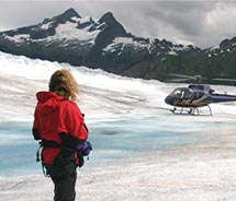 More visitors are opting for soft-adventure activities, such as heli-hiking, when traveling to Alaska. // © 2012 Steve Faber