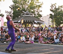 The Edmonton International Fringe Theatre Festival features a wide range of acts. // © 2012 Edmonton Economic Development Corporation