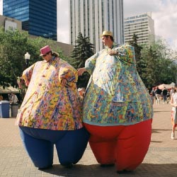 The Edmonton International Street Performers Festival takes place in July. // © 2013 Edmonton Economic Development Corporation
