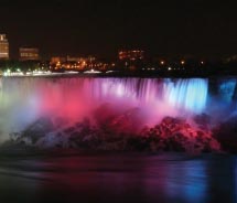 Though most tourists think of it as a summer destination, this natural wonder attracts visitors to its Winter Festival of Lights. // © 2012 Jason Brumeister