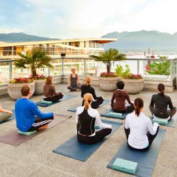 Fairmont Hotels & Resorts are breathing new life into on-the-go fitness, offering unique exercise classes at a number of properties. // © 2013 Fairmont Hotels