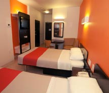 Motel 6 celebrates its 50th Anniversary with renovated, eco-friendly rooms. // © 2012 Motel 6