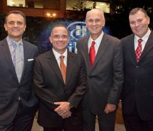 From left to right: Ian Carter, Luis Perillo, Tom Potter and Danny Hughes // © 2012 Hilton Worldwide