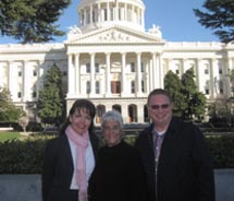 Left to right: Pamela Irwin of Ensemble Travel Group, Susan Tanzman of Martin’s Travel & Tours and Jason Coleman of Jason Coleman, Inc. in Sacramento, Calif.  // © 2012