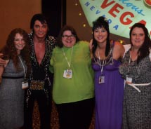 TravelAge West staff gets ‘all shook up’ with Elvis during the final night of ExecConnect.