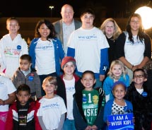 Make-A-Wish kids helped inaugurate the Hyatt Regency Century Plaza’s new skating rink.