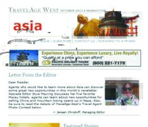 Asia Newsletter Image // (c) 2010 TravelAge West