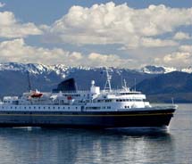 The Alaska Marine Highway System is a scenic way to travel between coastal communities. // © 2011 Alaska Marine Highway System
