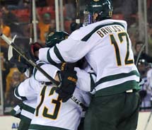 The Alaska Anchorage Seawolves will battle it out during the Kendall Hockey Classic. // © 2011 Alaska Anchorage Seawolves