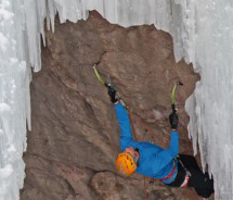 Ice climbing at the Ouray Ice Festival. // © 2012 Ouray Ice Festival