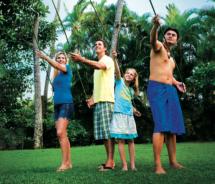 Visitors learn to Hula at the Polynesian Cultural Center // (c) 2011 Polynesia Cultural Center