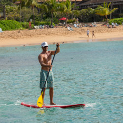 Free stand up paddle boarding at Mauian Hotel // (c) 2013 RezStream/Joe Jenkin