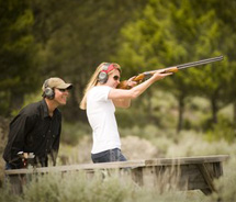 The ranch’s new state-of-the-art sporting clay course provides an unlimited supply of ammunition and targets. // © 2011 Ranch at Rock Creek