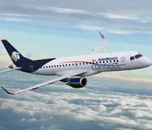 Aeromexico’s Embraer E-190 aircraft // © 2012 Aeromexico
