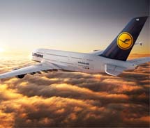 Lufthansa’s A380 aircrafts are configured with 526 seats, which results in a 63 percent capacity increase on the Houston to Frankfurt route. // © 2011 Lufthansa 