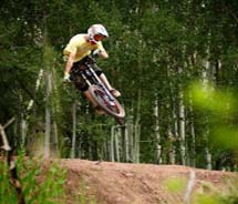 This month, Canyons introduced an all-new mountain bike park. // © 2011 Canyons Resort