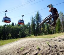 Wyoming's new bike park boasts six trails, with routes ranging from beginner to advanced. // (c) 2011 Jackson Hole Mountain Resort