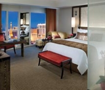 A guestroom at Mandarin Oriental, Las Vegas // © 2010 Mandarin Oriental Hotel Group N