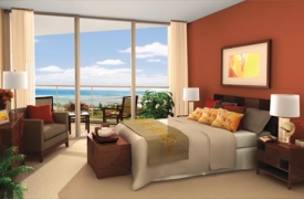 Guestrooms exude luxury at the new Waikiki property. // © 2009 Trump International Hotel Waikiki Beach Walk F